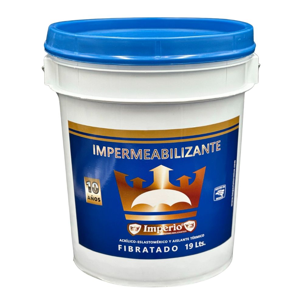 Impermeabilizante 10 Años Fibratado Blanco 19 Lts