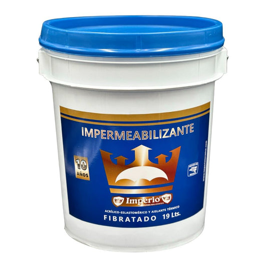 Impermeabilizante 10 Años Fibratado Blanco 19 Lts