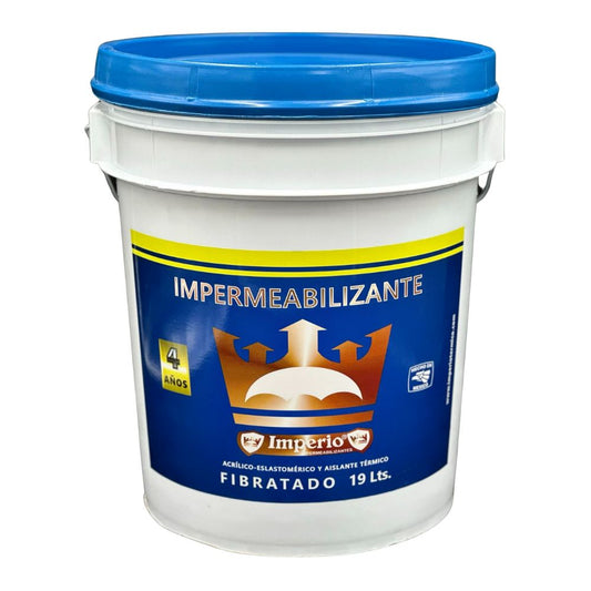 Impermeabilizante 4 Años Fibratado Blanco 19 Lts