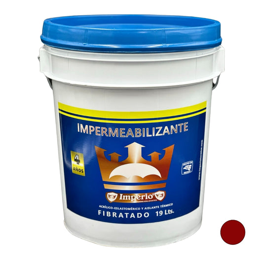 Impermeabilizante 4 Años Fibratado Terracota 19 Lts