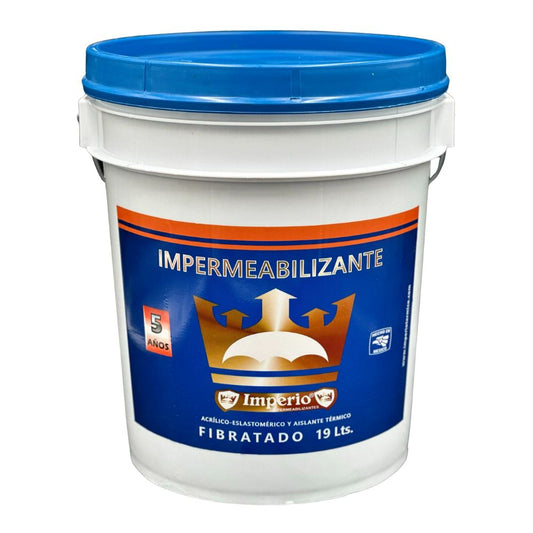 Impermeabilizante 5 Años Fibratado Blanco 19 Lts