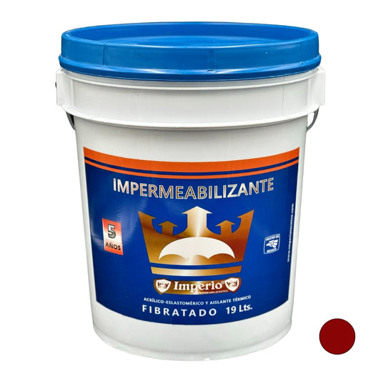 Impermeabilizante 5 Años Fibratado Terracota 19 Lts