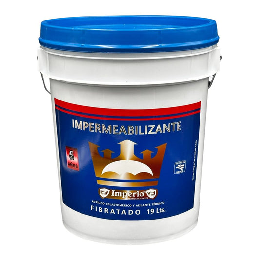 Impermeabilizante 6 Años Fibratado Blanco 19 Lts