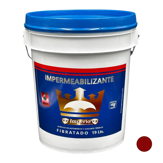 Impermeabilizante 6 Años Fibratado Terracota 19 Lts